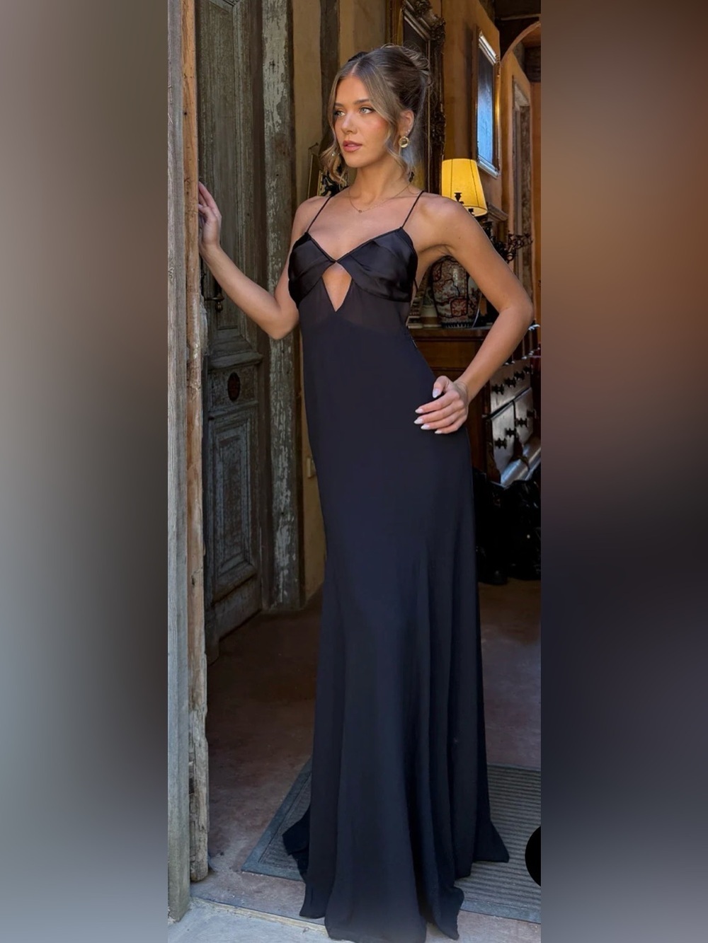 Sasha Therese ELECTRA MAXI DRESS BLACK XS